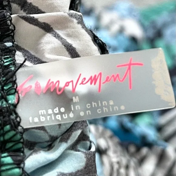 FREE PEOPLE MOVEMENT The Way Home Printed Joggers Geometric Gym Train Exercise - Picture 4 of 11